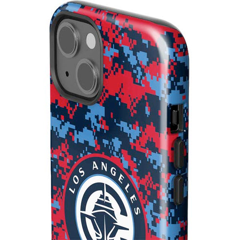 NBA LA Clippers Digi Camo iPhone 15 Impact Case